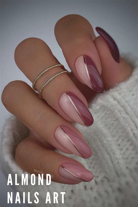 almond shape fall nails|almond shaped nail art images.